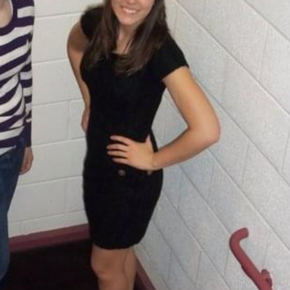 Black sweater dress